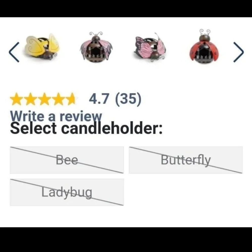 BUMBLE BEE INDOOR/OUTDOOR LED CANDLEHOLDER BNWT 1 LEFT!